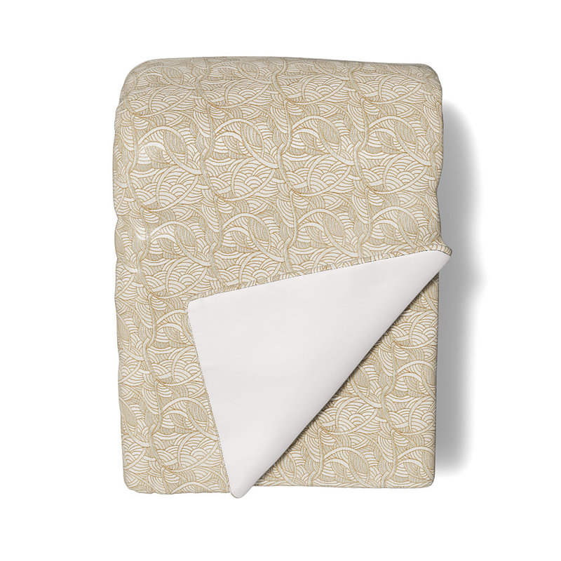 La Sirene Hand Woven Blanket, Soft Gold