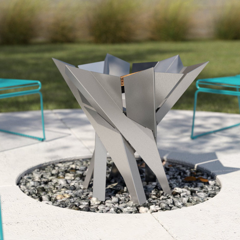 Round Stainless Steel Smokeless Fire Pit