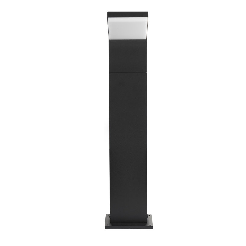 Matte Black Aluminum LED Pathway Bollard Light, 31.5" Height