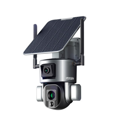 4K Wi-Fi 10x Dual Solar Cam ProMax Optical Zoom Dual Lens PTZ Security Camera (Wi-Fi Only)