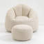 Fauteuil à billes en mousse haute pression pour adultes, confort et détente ultimes avec repose-pieds