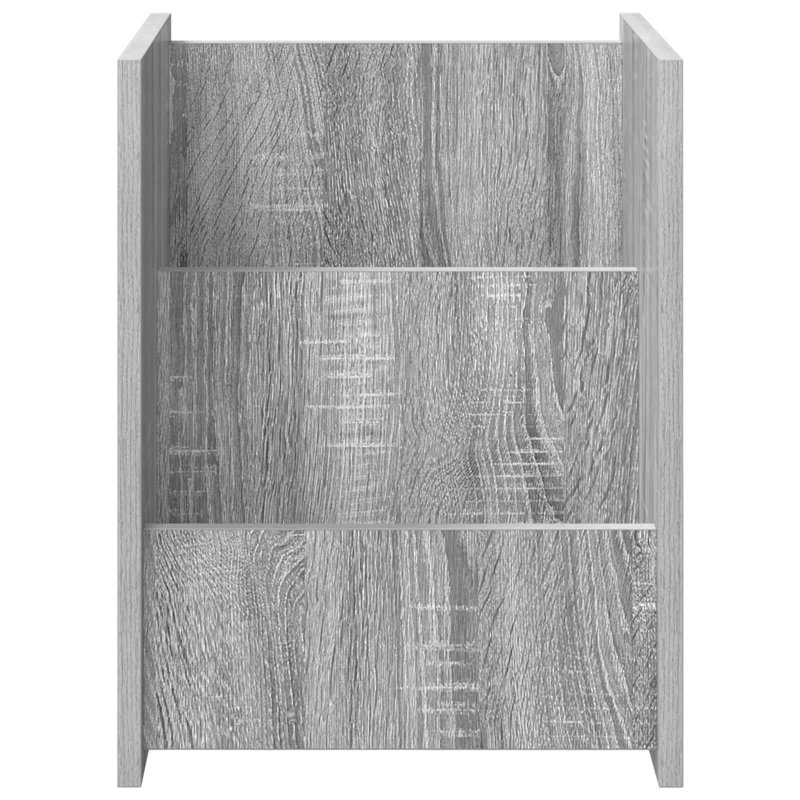 Wood Free Standing Magazine Rack, Grey