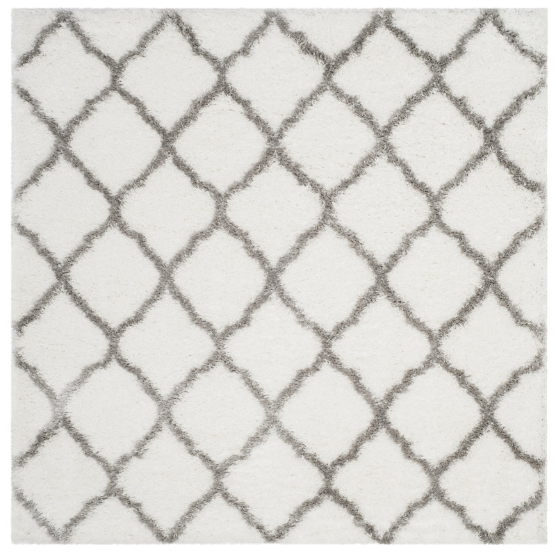 Brimfield Indie Shag Performance Geometric Rug, Square 6'7"