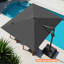 Parasol rectangulaire en porte-à-faux 128 po x 104 po, base lestée non inclus-130081498