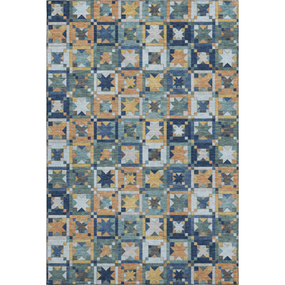 Premium Machine Washable Villers Patchwork Rug