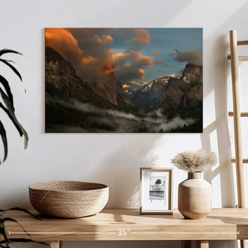 Alvord Yosemite ciel nuageux, H 16 po x l 24 po