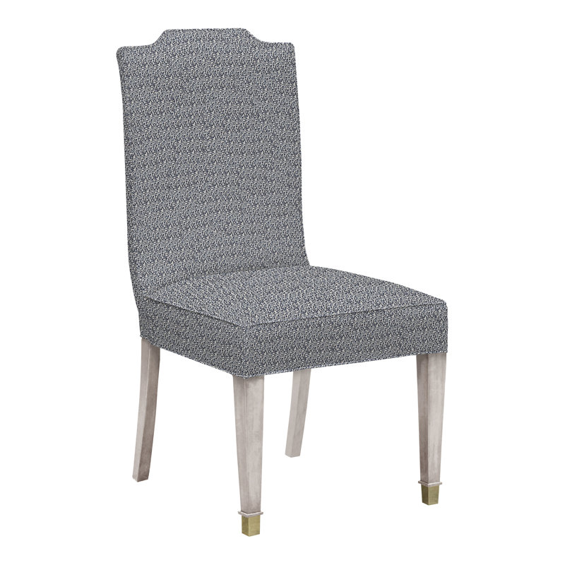 Travis By Michael Weiss Dining Chair, Dove Gray, Navada Blue, No