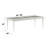 Platinum Finish Dining Table