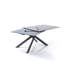 Dalessandro Glass Top Metal Base Dining Table-38094857