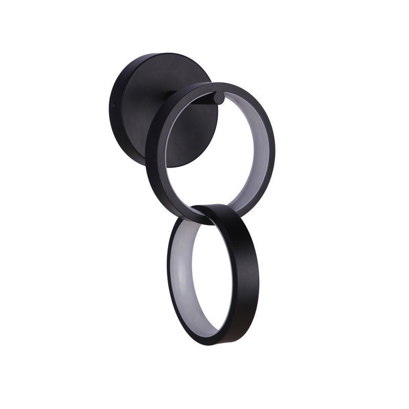 Context LED Armed Sconce, Flat Black