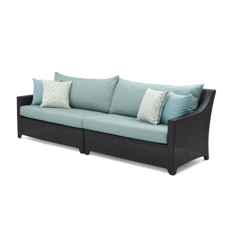 Deco 6 Piece Setting Group with Cushions, Canvas Spa Sunbrella® Canvas