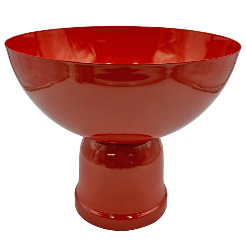 Keyek Handmade Iron Table Vase, Red