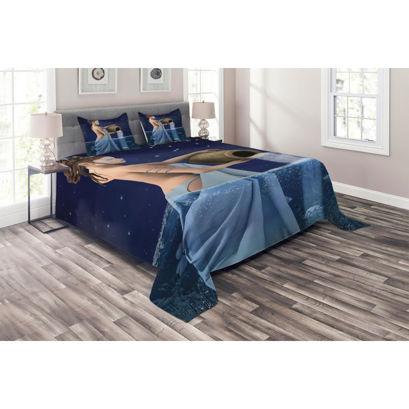 Eclectic Coverlet, King Bedspread + 2 Shams