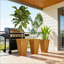Jardinière classique, ensemble de 3 jardinières d'extérieur