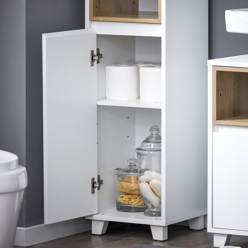 Angelea Freestanding Bathroom Cabinet, White