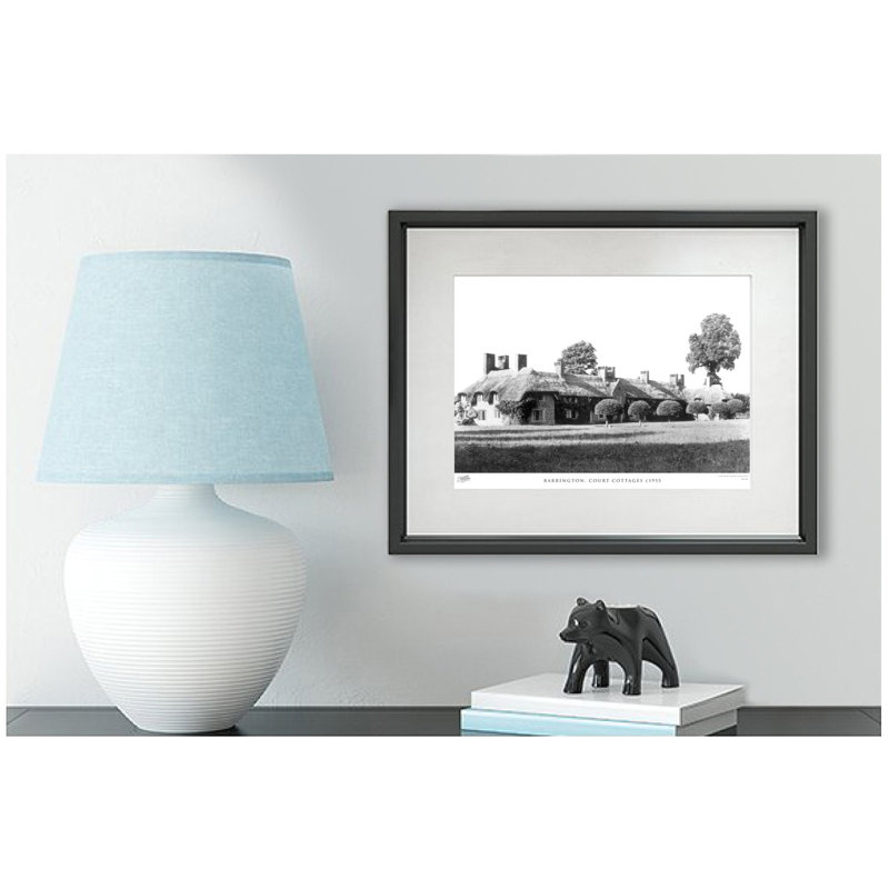 Barrington, Court Cottages C1955 - Single Picture Frame Print, 45cm H x 60cm W x 2.3cm D