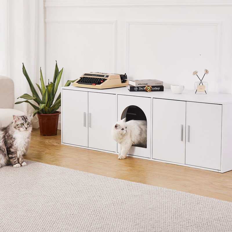 Particle Board Self-Cleaning Litter Box