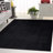 Tapis de couleur unie en fourrure de lapin Devaris-87895449