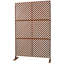 Écran d'intimité en métal 48 po H 76 po - Rouge rouille pour pelouse, balcon de conception stable, installation de patio-122460620