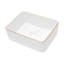 Lavabo vasque de salle de bain rectangulaire en céramique 16 po x 12 po-94430746