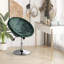 Otta Swivel Upholstered Adjustable Height Counter Stool with Metal Frame
