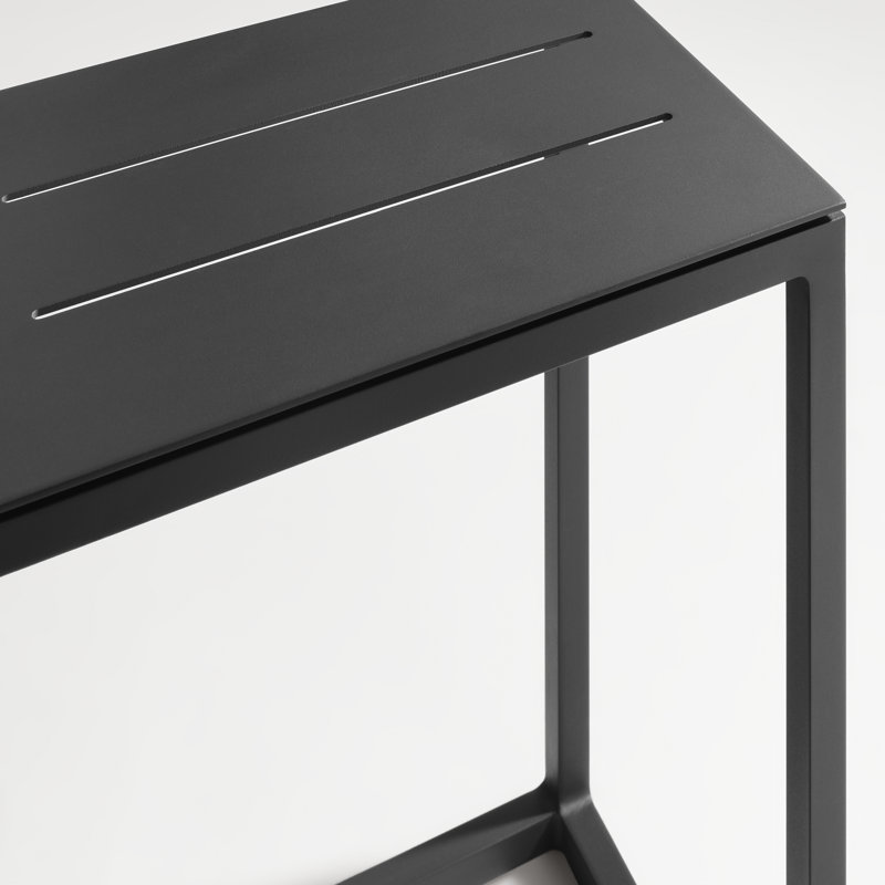 Skiff Outdoor Side Table, Carbon