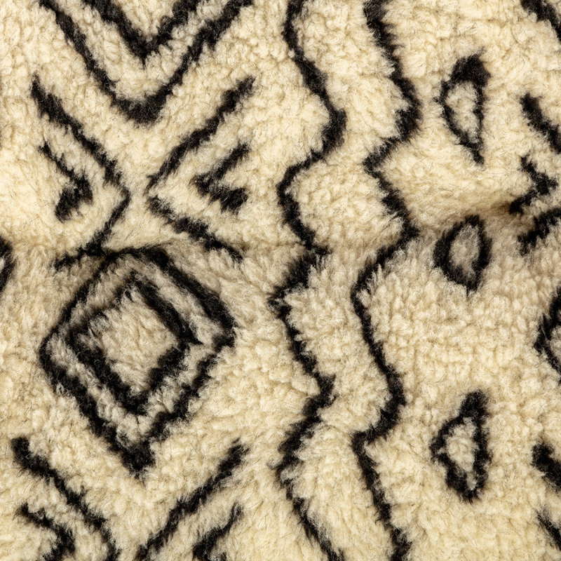Geometric Fleece Pet Bed, 12cm H x 46cm W x 69cm D