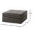 Bonded Leather 31 Sq - Brown, Comfortable Footrest In Brown Soft Upholstery