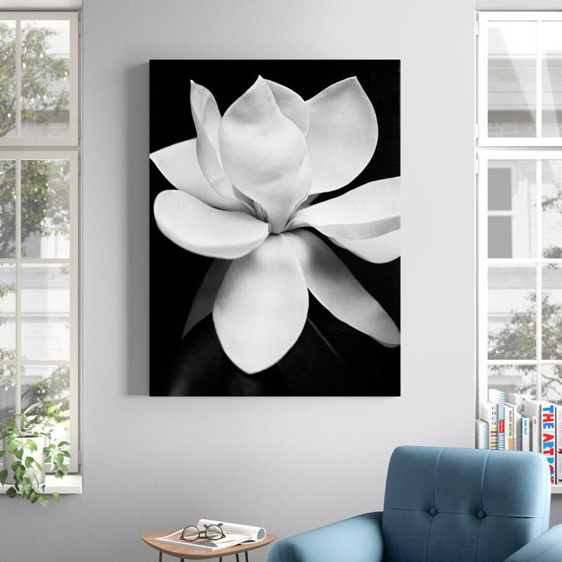 Wrapped Canvas Wall Art - Michael Harrison 'Magnolia' Wall Art for Living Room, Bedroom, or Office Décor - 35x47