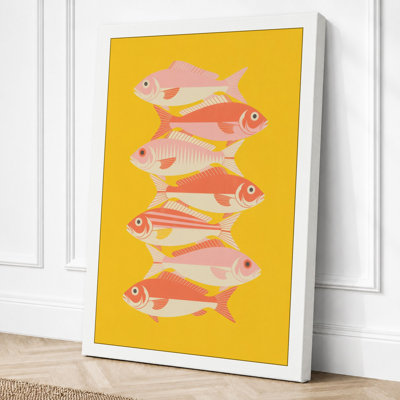 Five Small Fish Modern - Print