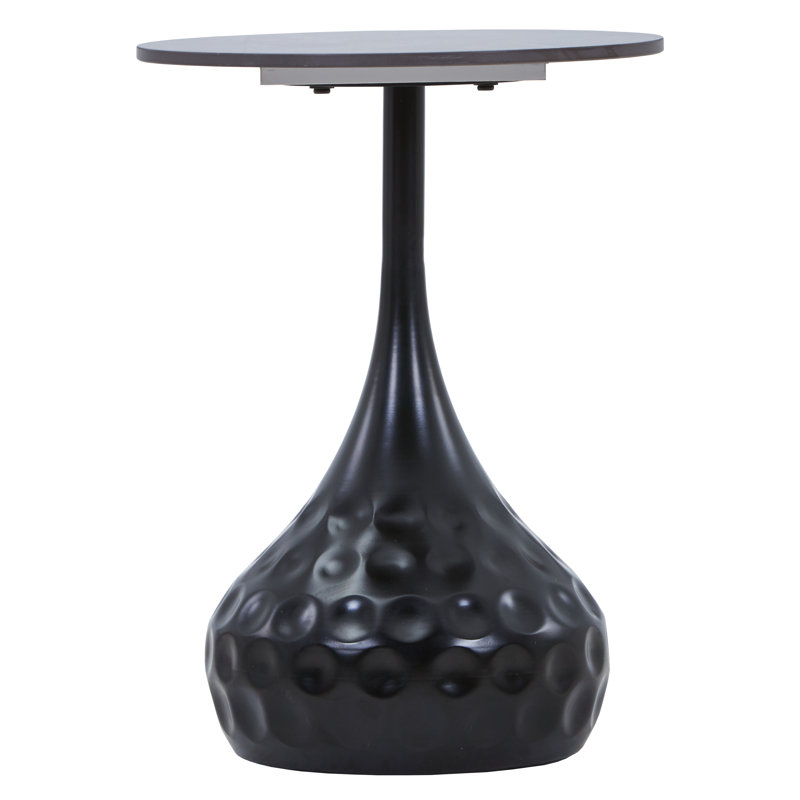  Hada Collection Modern Side Table, Black
