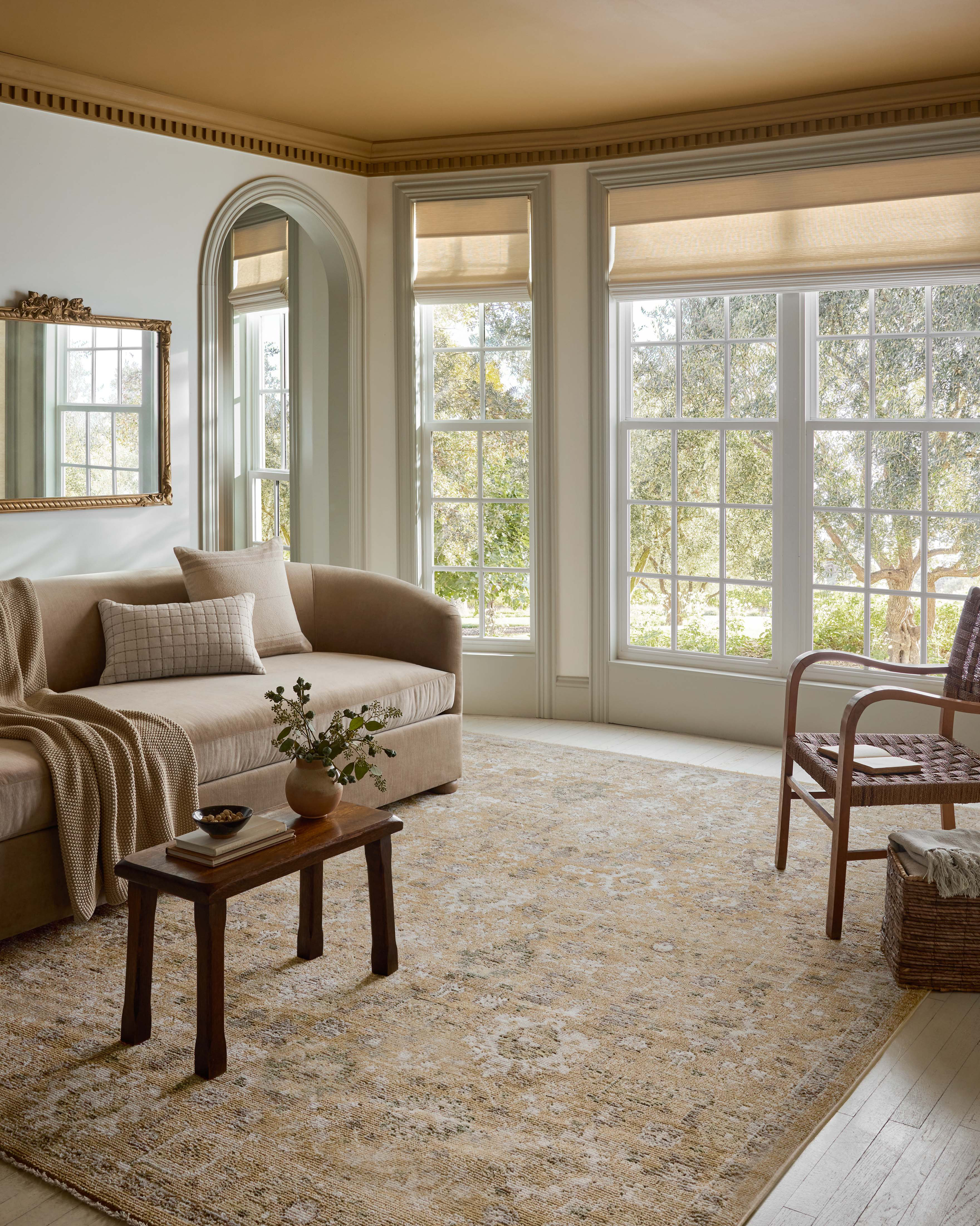 Stone Area Rug Inlay Magnolia Home by Joanna Gaines x Loloi Pace Sunset / Stone Area Rug ...