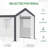 10' X 7' X 7' Walk-In Greenhouse, Outdoor Garden Warm Hot House With 4 Roll-Up Windows, 2 Zippered Doors And Weather Cover, White