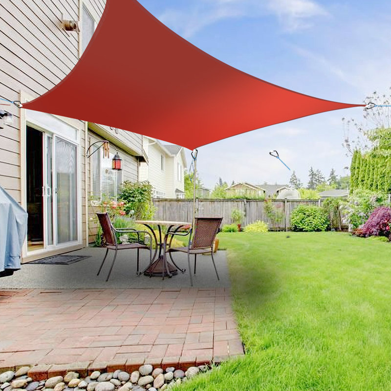 Dungorbery 4m x 4m Square Shade Sail, Terracotta