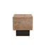 Table de bout carrée en bois massif brun 22 po Lefancy