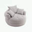 Canapé simple en chenille avec coussins-276592523