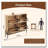 Rattan Shoe Cabinet with 4 Flip-Down Doors-1523415570