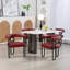 Ensemble de 2 fauteuils d'appoint / de salle à manger rembourrés en tissu de polyuréthane de conception contemporaine House Hold-31629970