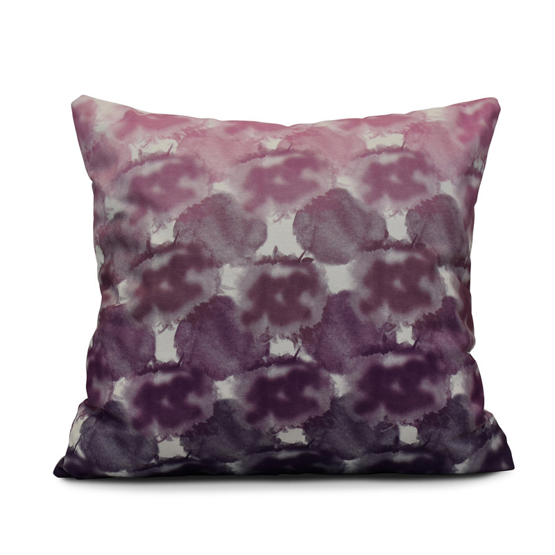 Intercoastal Waterway Abstract Reversible Throw Pillow, Purple, 20" H x 20" W