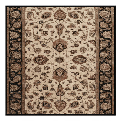 Tapis brun lavable à la machine