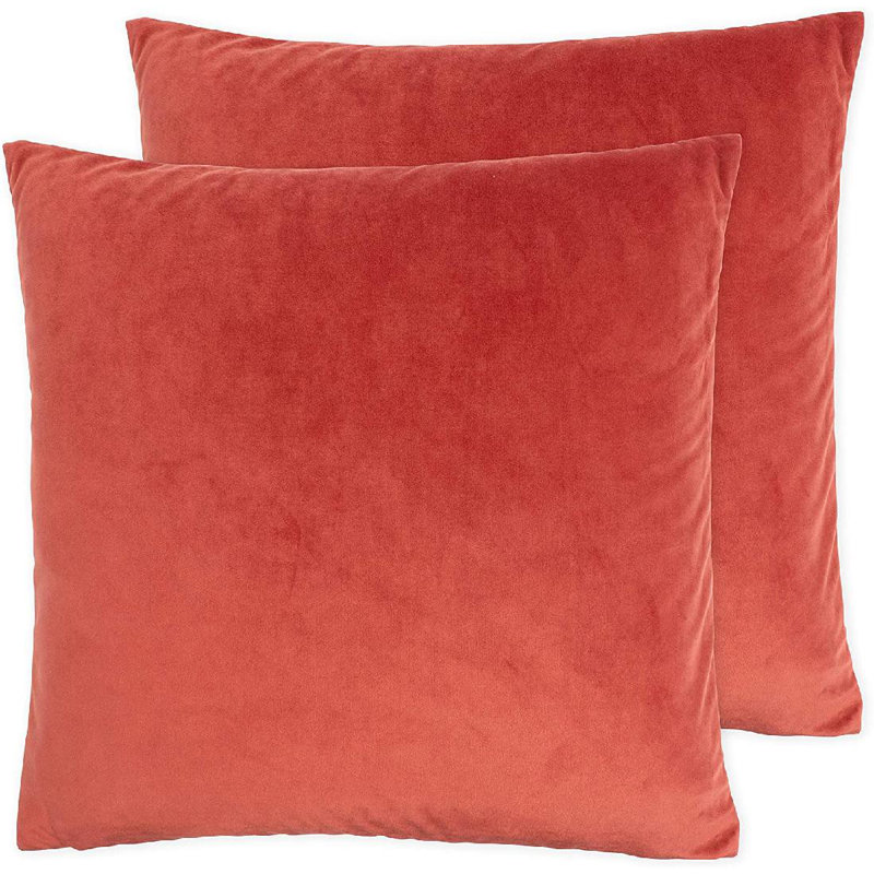 Housse de coussin en velours, Épice, H 18 po x l 18 po