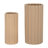 Modern Vases Set - Stoneware Woven Synthetic Wicker Ceramic Decorative Accent Vessels - Set of 2-86748919