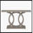 Farmhouse Console Table, 55" Hallway Sofa Table With Geometric Base