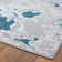 Tapis moderne en marbre abstrait
