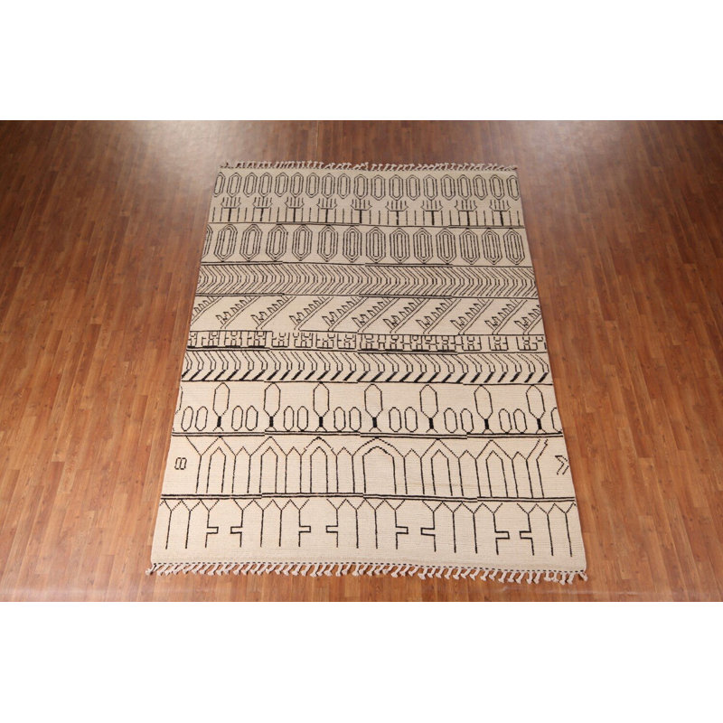 Handmade Wool Moroccan Area Rug 8x10