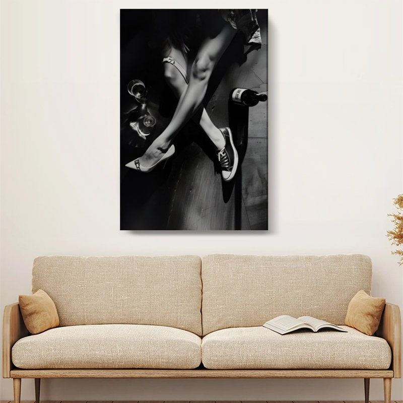 «Moody Black and White», reproduction sur toile