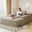 Méridienne surdimensionnée en chameau 70,11 po, 51,41 po pour le salon, canapé-lit de 68 po x 51 po avec revêtement en velours côtelé, siège profond, structure stable, conception ergonomique et coussins de soutien lombaire-482787005