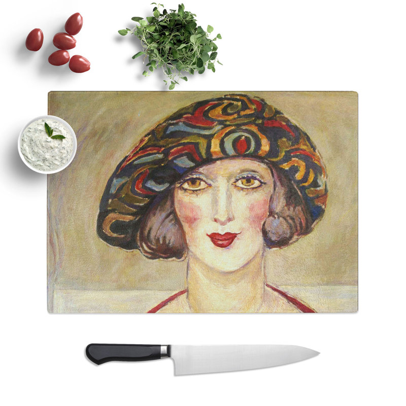 Danish Girl by Gerda Wegener Chopping Board, 28.5cm W x 39cm L