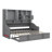 Twin Size Upholstered Daybed With LED Armrest Lights, Storage Shelves & Cabinets, Pull-Out Lift-Up Trundle-269515617