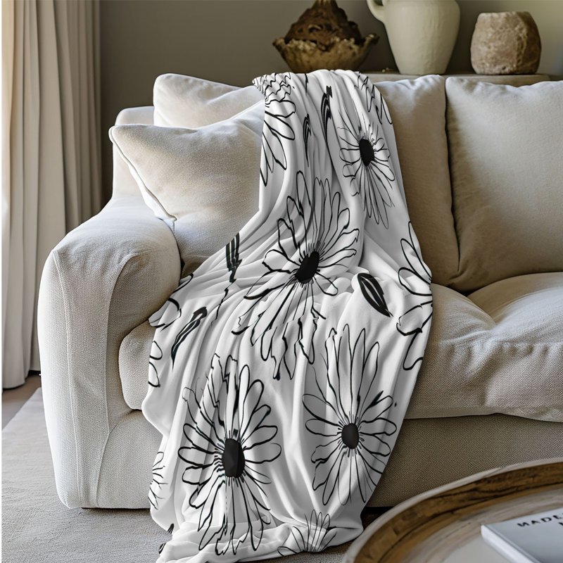 Jeté gris anthracite 1 pièce Sherpa B Premium, L 60 po x L 80 po